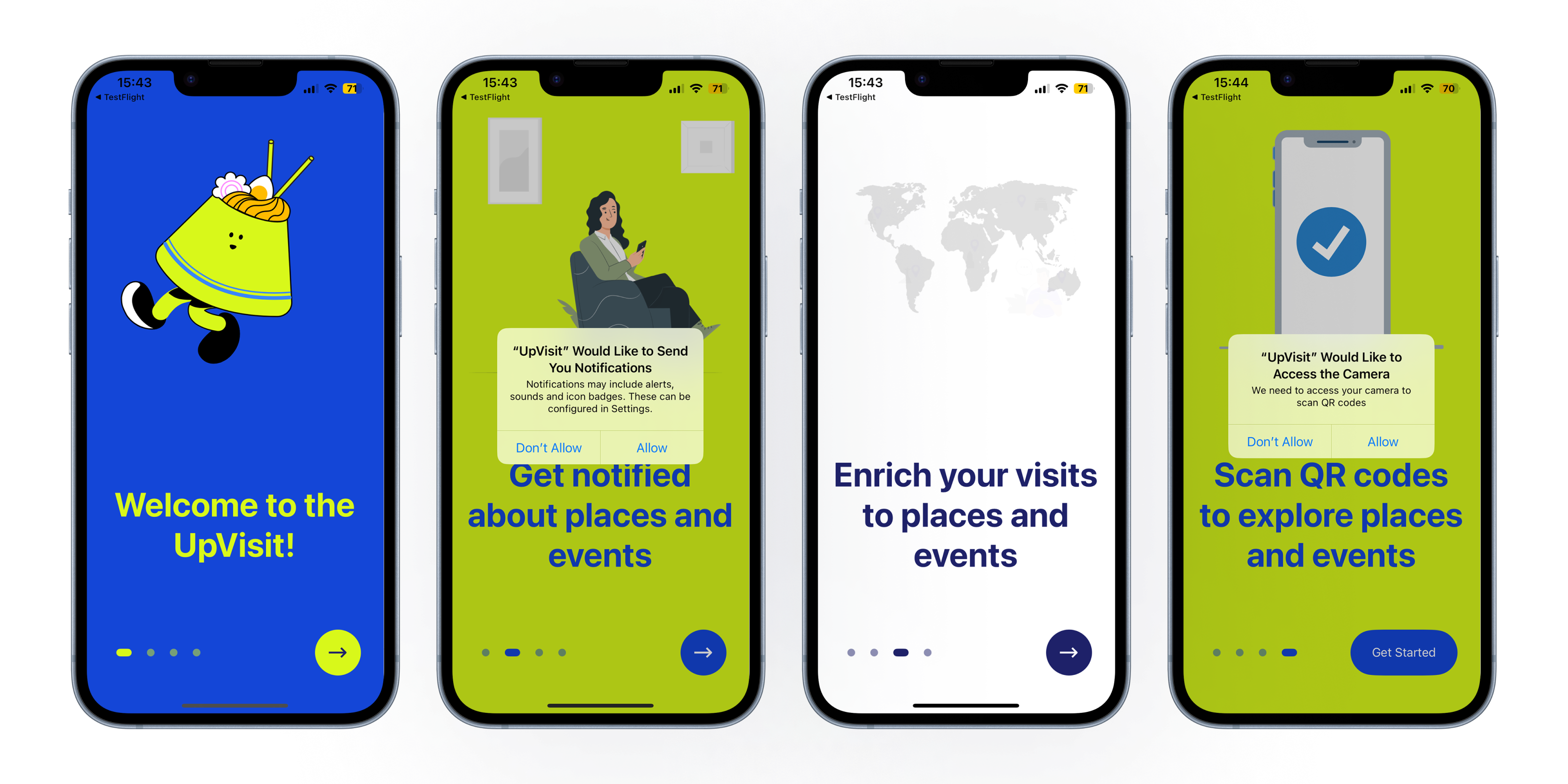 Onboarding flow before